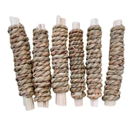 6pcs Small Animals Chew Toys, Wood Molar Toy