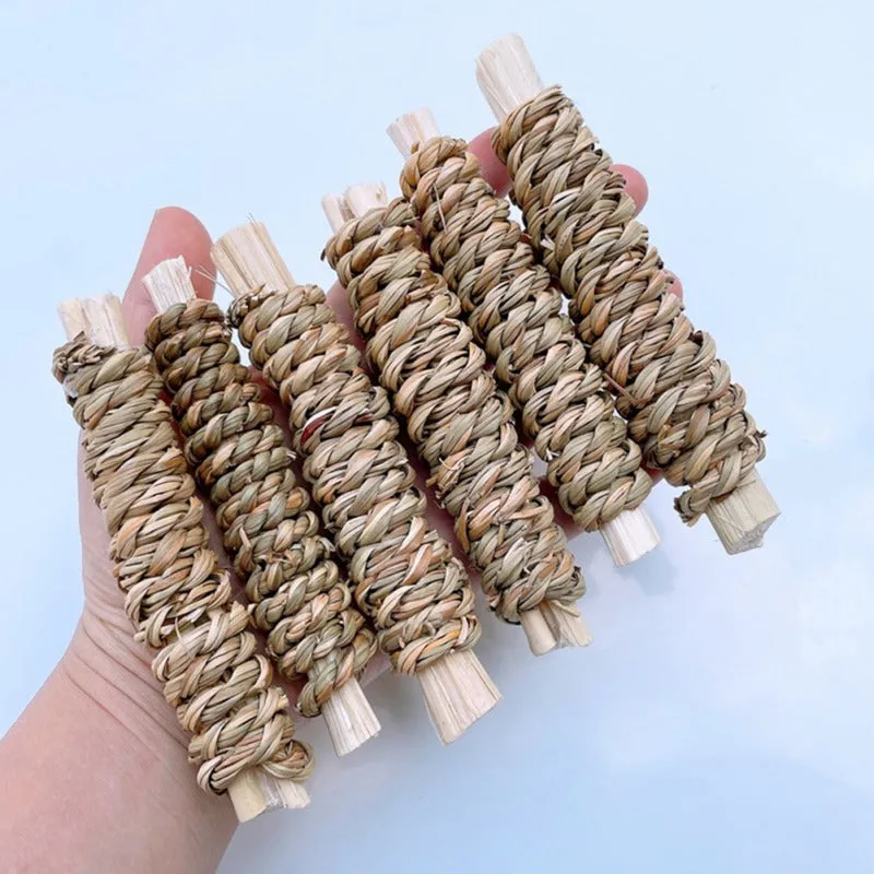 6pcs Small Animals Chew Toys, Wood Molar Toy