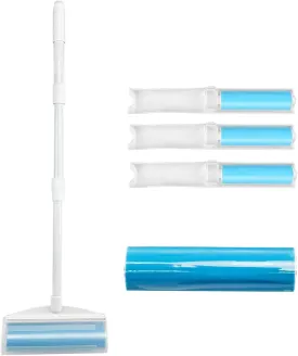 8 Inches Reusable Lint Rollers,Retractable Sticky Lint Roller,Portable Lint Roller,Lint Rollers for Pet Hair Extra Sticky,Washable Lints Rollers Suitable for Cleaning Sofa,Floor,Blanket