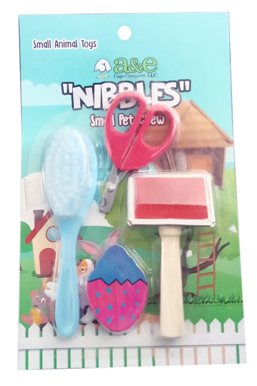 A & E Cage Nibbles Small Animal Grooming Kit