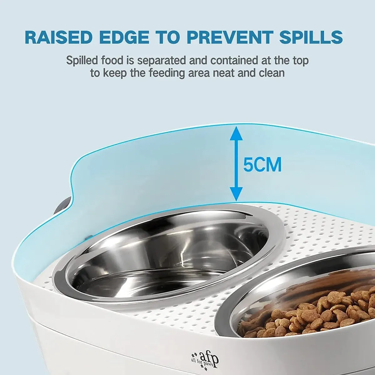 All for Paws 3 In 1 Elevated Double Dinner - S