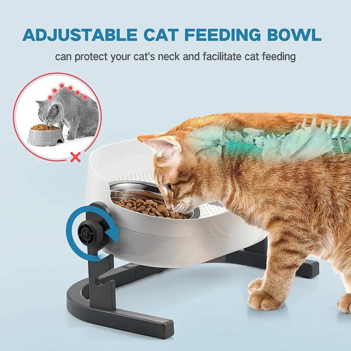 All for Paws 3 In 1 Elevated Double Dinner - S