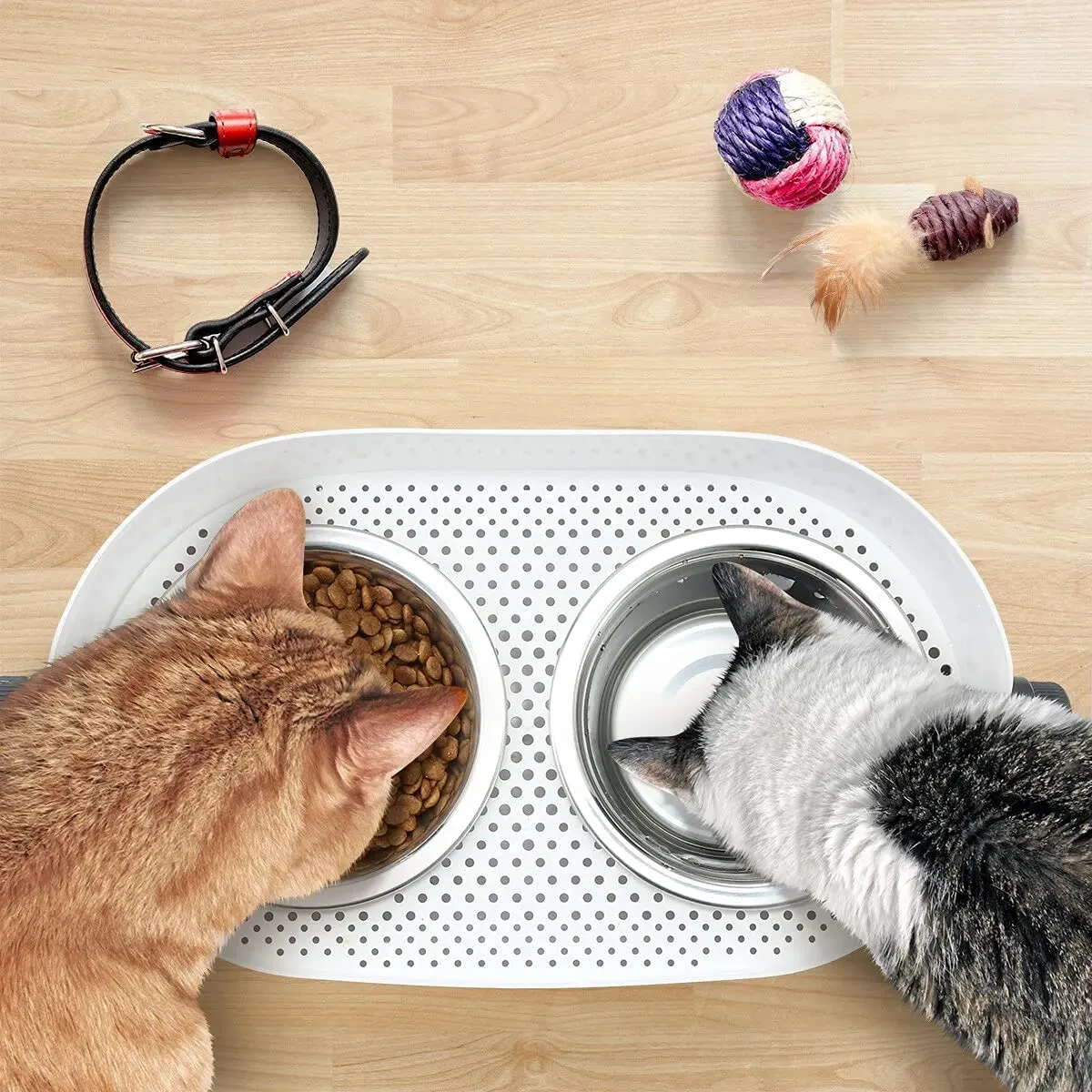 All for Paws 3 In 1 Elevated Double Dinner - S