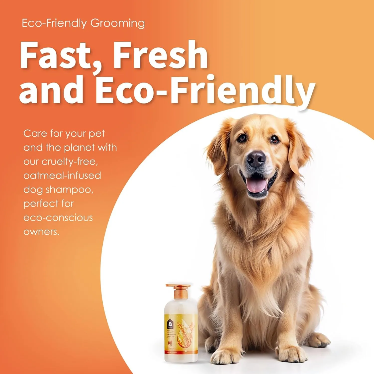 Arf Arf Dog Shampoo Whitening Formula, White-Coated Brightening Oatmeal 16oz, Honey-Infused, Pet-Friendly, Enhances Coat Shine, Suitable for All Breeds and Ages - 16oz