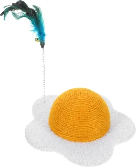 balacoo Pet Toy Cat Scratching Board, Hamster House, Egg Yolk Design, Interactive Kitten Toys