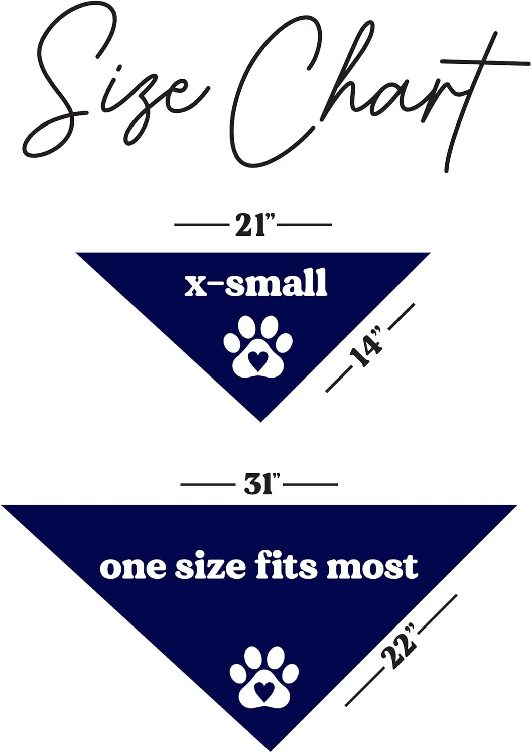 Be Kind I'm Blind Dog Bandana (Navy, OS 352)