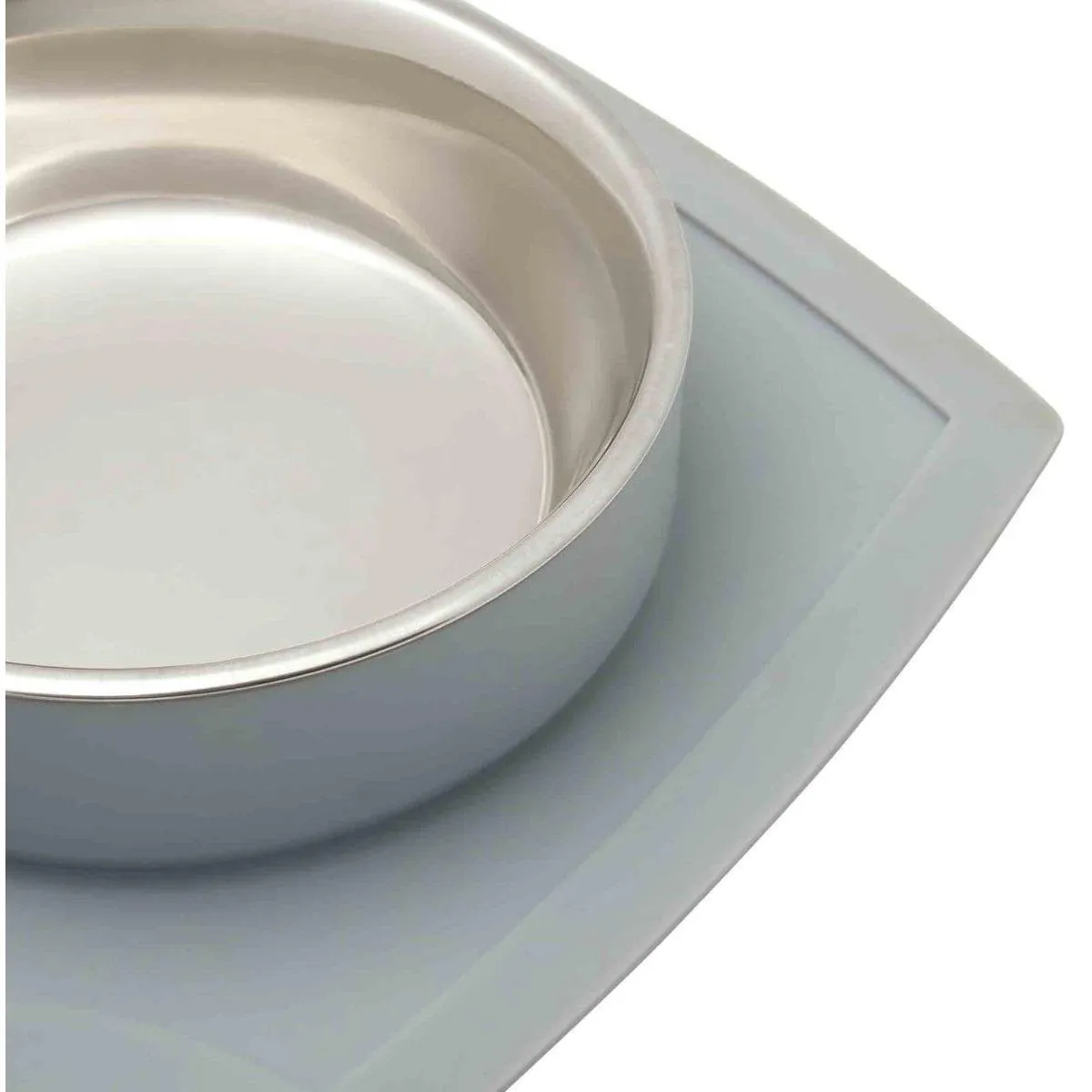 Buddy & Belle Double Silicone Bowls Grey