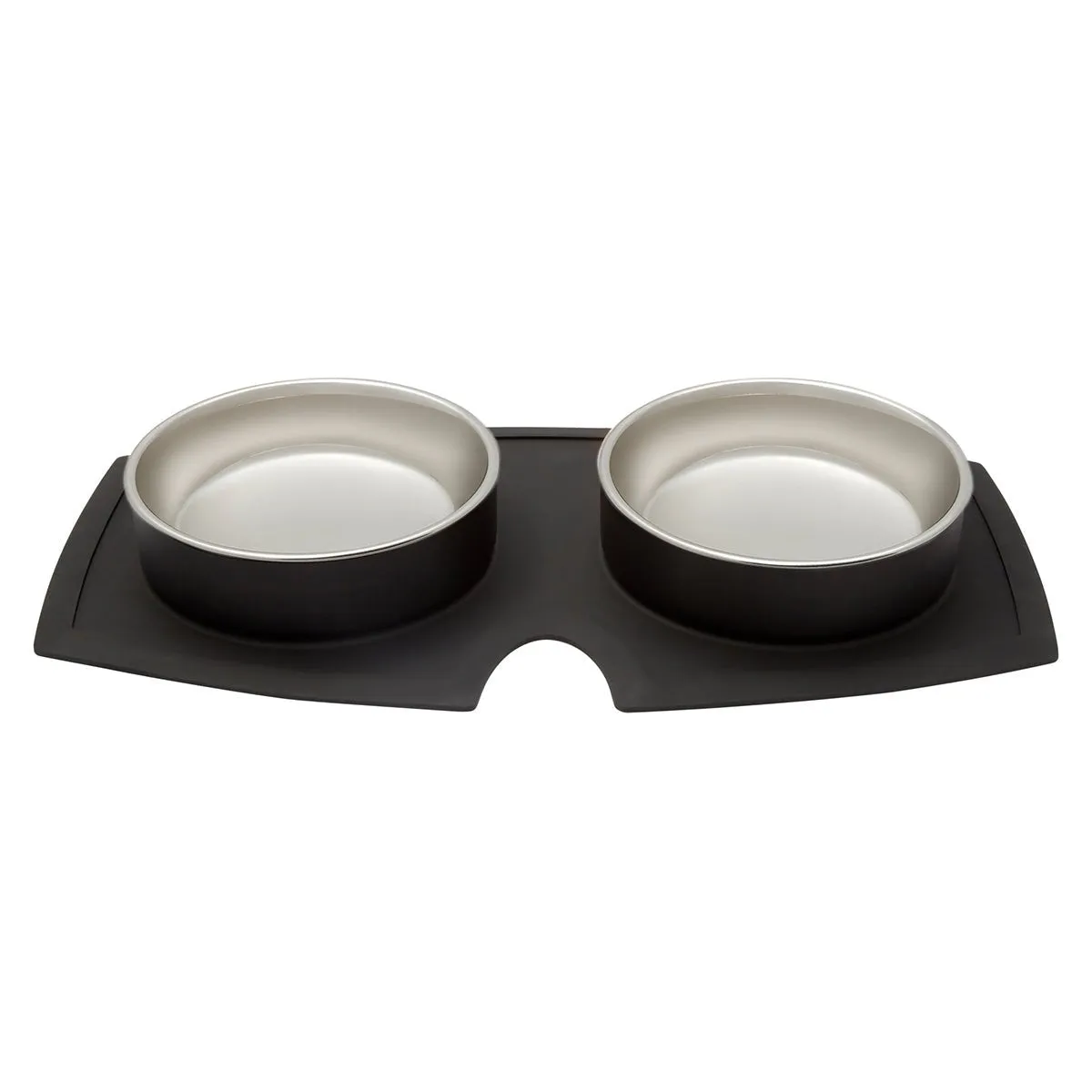 Buddy & Belle Double Silicone Bowls Grey