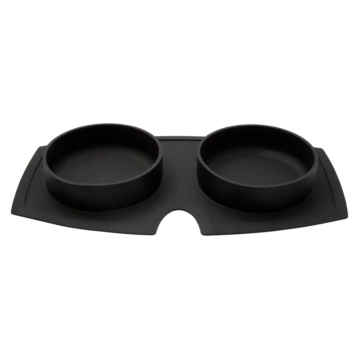 Buddy & Belle Double Silicone Bowls Grey