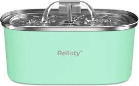 Cat Water Fountain Stainless Steel (Pet Fountain - Green)