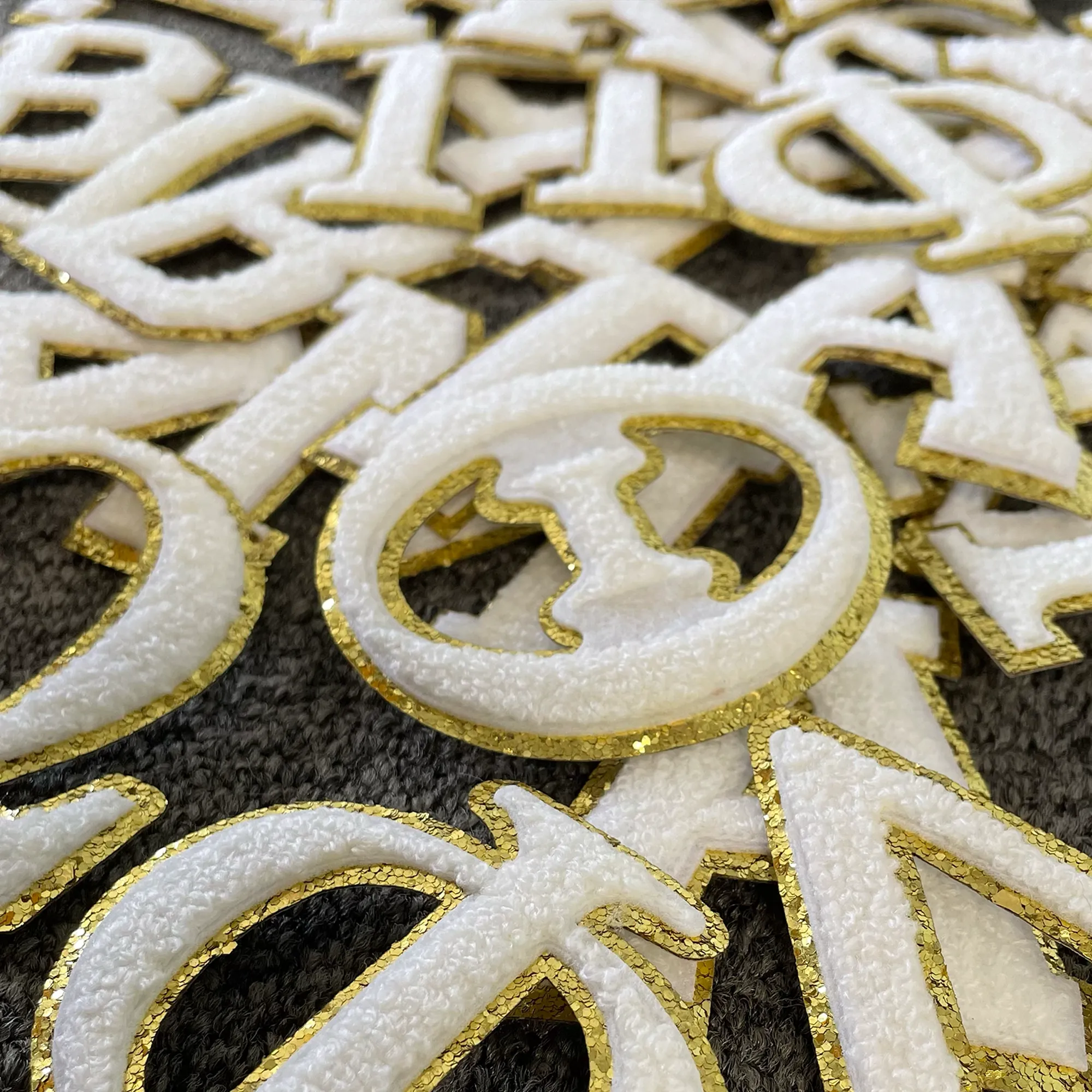 Chenille Greek Letter Iron-On Patches
