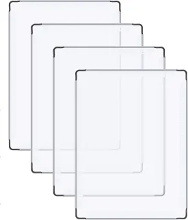 DINMO 4 Pcs Transparent Plastic Panel, 11.8" x 15.7", for DIY Small Animal Playpen and Cube Storage Unit