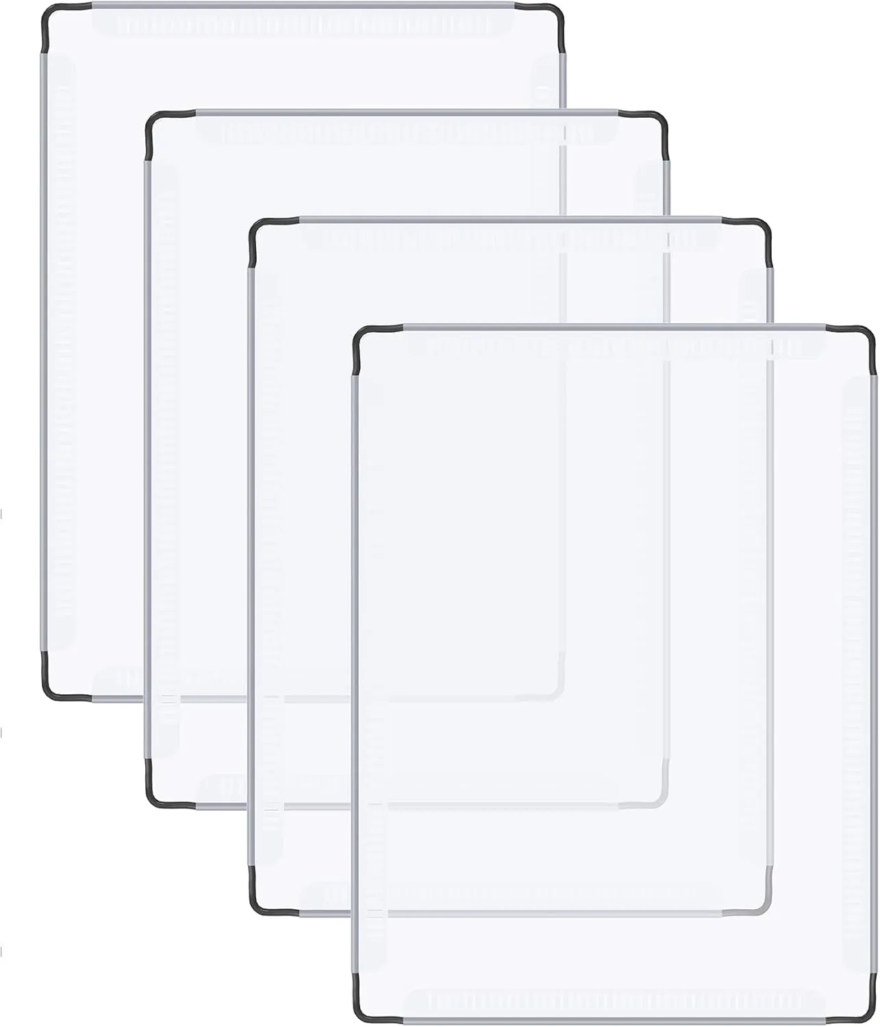 DINMO 4 Pcs Transparent Plastic Panel, 11.8" x 15.7", for DIY Small Animal Playpen and Cube Storage Unit