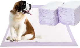 Disposable Pee Pad for Dogs Pets Small Puppy Chucks Pads with Odor Eliminating Thicken Puppy Pee Pads Super Absorbent Lavender Scented 22x22in 100count