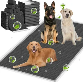 ELEGX 48"x36" Extra Large 180 Pcs Odor-Control Super Absorbency Charcoal Pee Pads for Dogs,Leak-Proof Pet Training Pee Pads,Thicken Disposable Potty Pads Puppy Training Pads for Cats Rabbits