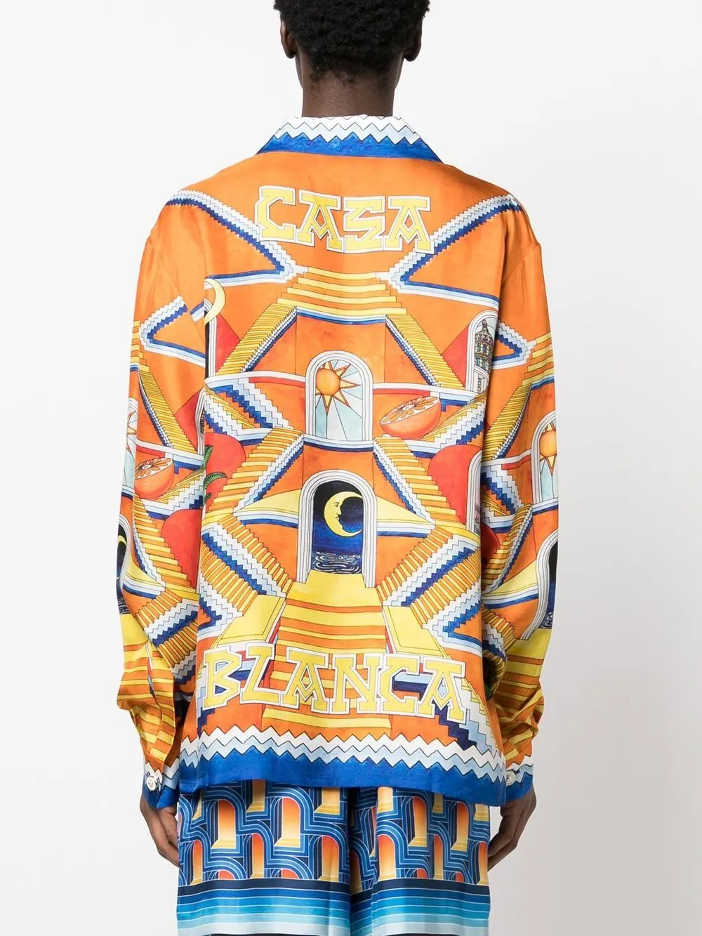 Escalier Infinite print silk shirt