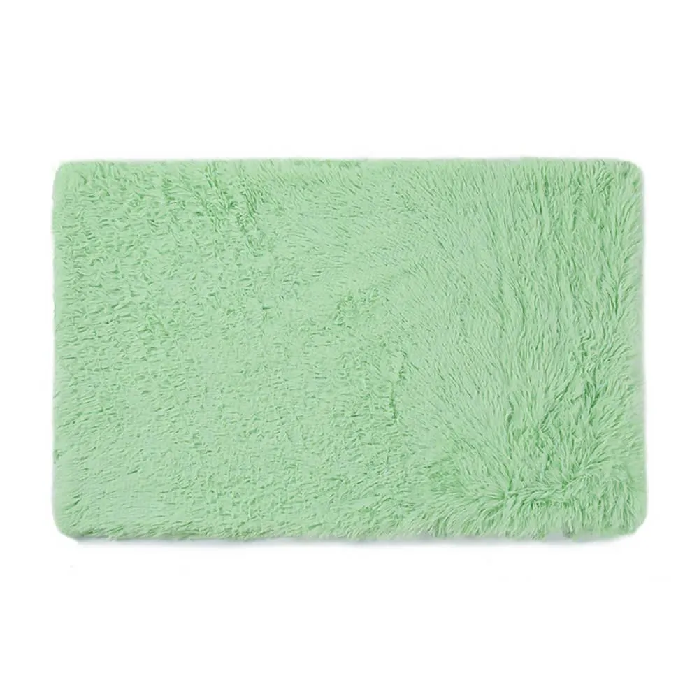 Fluffy Pet Blankets-Soft Faux Fur, Anti-Anxiety Cozy Throws for Cats and Dogs, M 80*55cm apple green