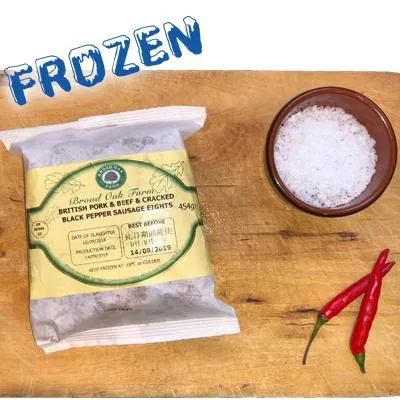 FROZEN - Sausages (50% Pork 50% Beef), 8 pack