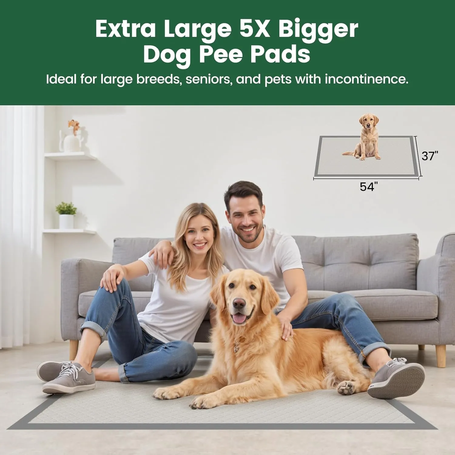 Gardner Pet 5XL 37 x 54 ( 94.0 x 137.2 ),,,50 