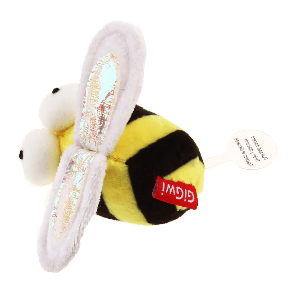 GiGwi Melody Chaser with Motion Activated Sound Chip Bee Toy and Beetle Toy for Cats Combo