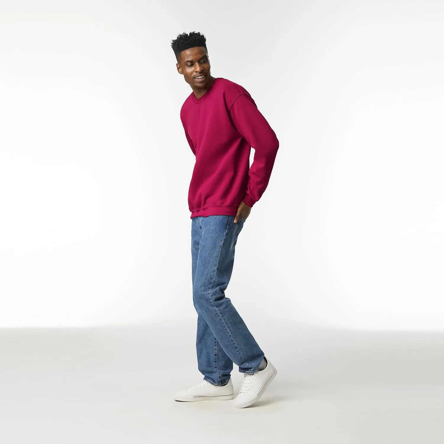 Gildan Unisex Adult Fleece Crewneck Sweatshirt, Style G18000, Multipack