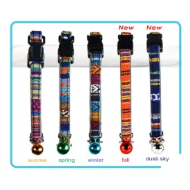 Goli Design Polyester Tapestri Dusti Sky Reflective Cat Collar 7.25"
