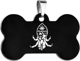 Guam Crab Pet ID Tag Stainless Steel Dog Tags Cat Tags Personalized Collar Tags Pet Accessories Bone Shape