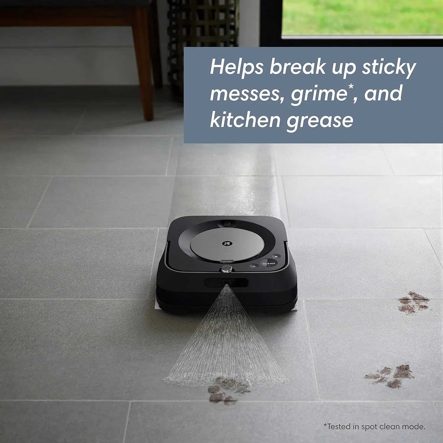 iRobot Braava Jet m6 6113 Ultimate Robot Mop - Wi-Fi Connected, Precision Jet Spray, Smart Mapping, Compatible with Alexa, Ideal for Multiple Rooms, Recharges and Resumes, Graphite