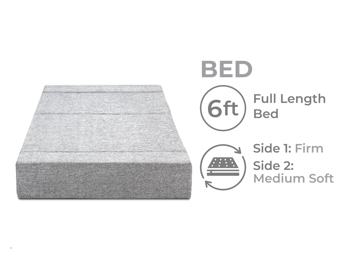 Jute Sofa Bed, Silver | 4 x 6, Double Seater | 2 Red Quartet Cushions