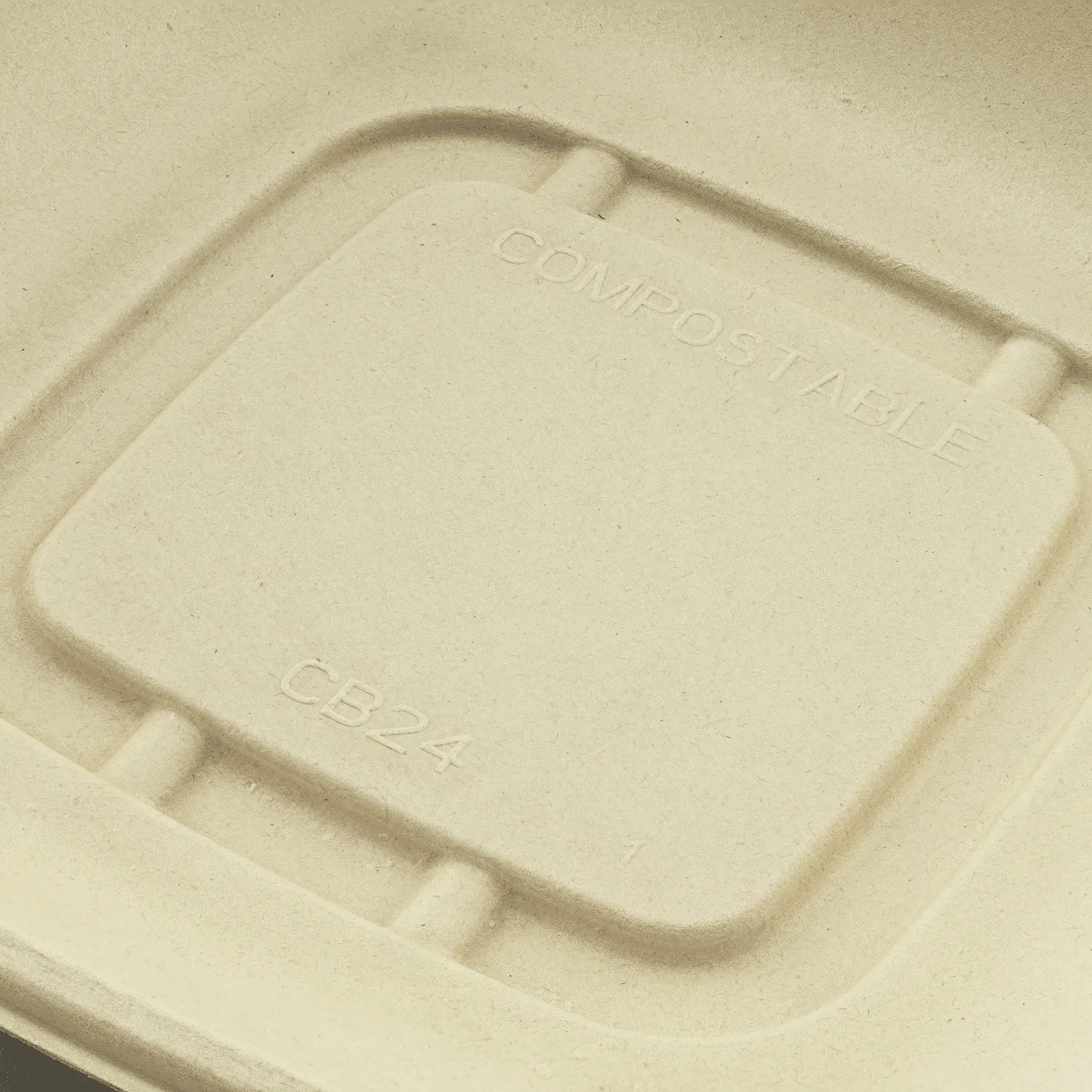 Karat Earth 24oz PFAS Free Bagasse Square Bowl, Natural - 300 pcs