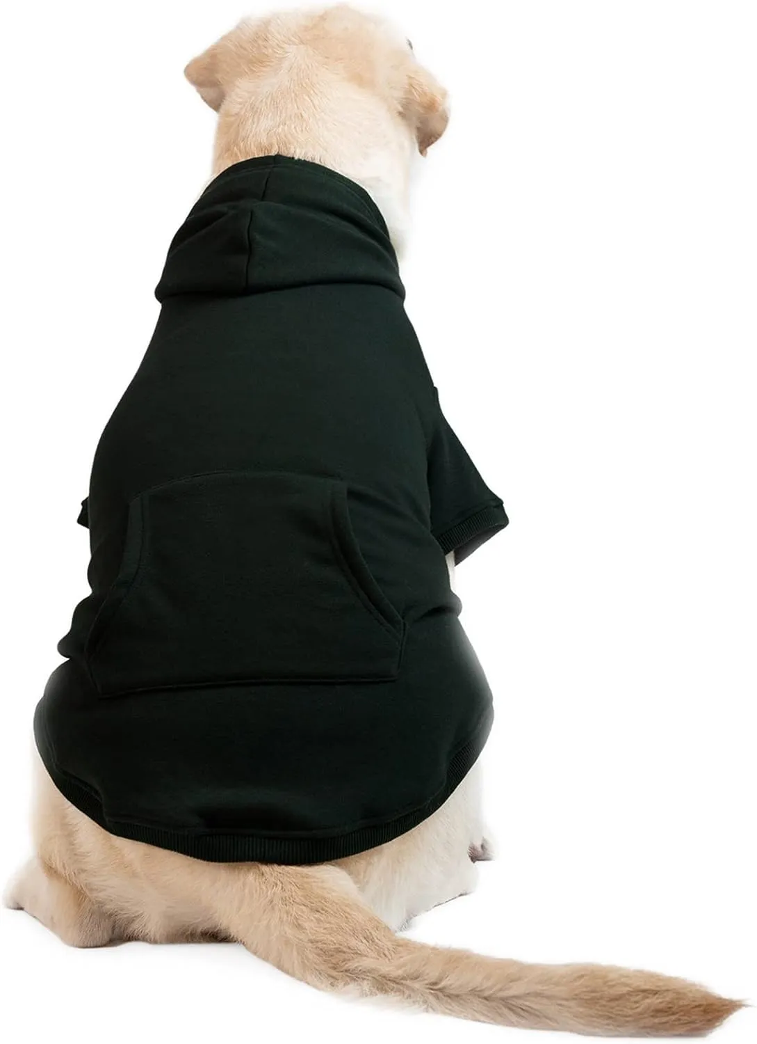 Koneseve Dog Hoodie Fleece Dog Clothes Warm Sweater with Hat for Medium Large Dogs Cat Hooded Shirt Kitten Pet Basic Sweatshirt with Pocket Doggie Soft Winter Coat Apparel (Green; 5XL)