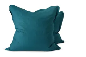 LINEN EUROPEAN PILLOW SET INDIGO