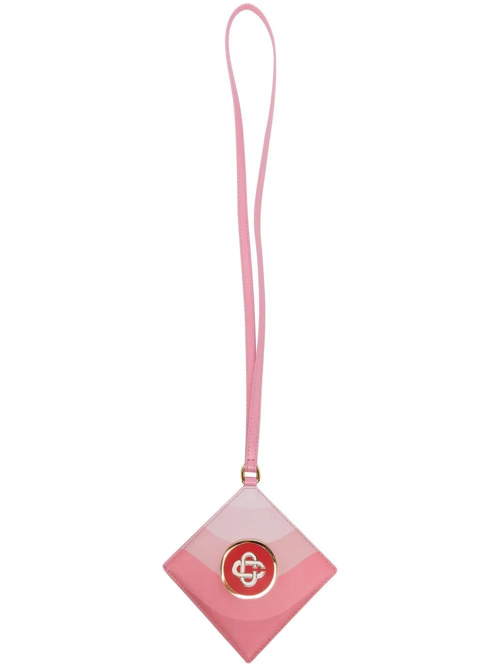 logo patch neck strap cardholder