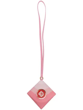 logo patch neck strap cardholder