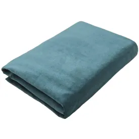 Matt Duck Egg Blue Velvet Throw Blankets & Runners