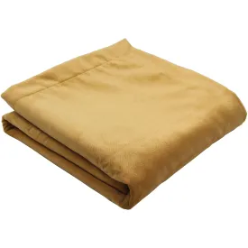 Matt Ochre Yellow Velvet Throw Blankets & Runners