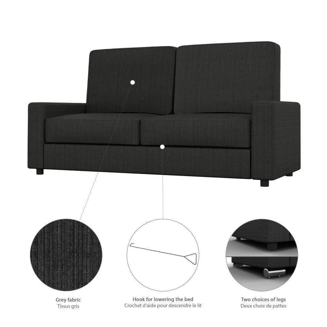 Modubox Edge Queen Murphy Wall Bed and Sofa Set