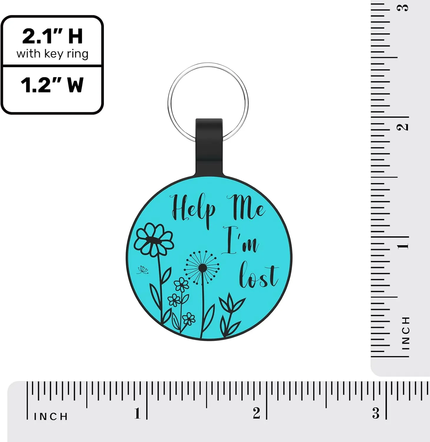 MYLUCKYTAG QR Code Silicone Dog & Cat ID Tag - Online Pet Profile, Location Alert Email, Digital Pet Tag - Quiet & Durable