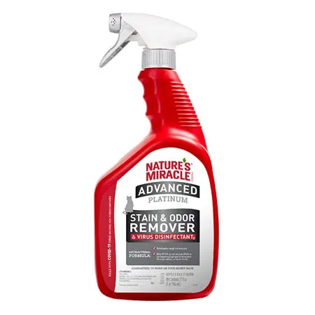 Nature's Miracle Platinum Virus Disinfectant Stain & Odor Remover for Cats 32 oz