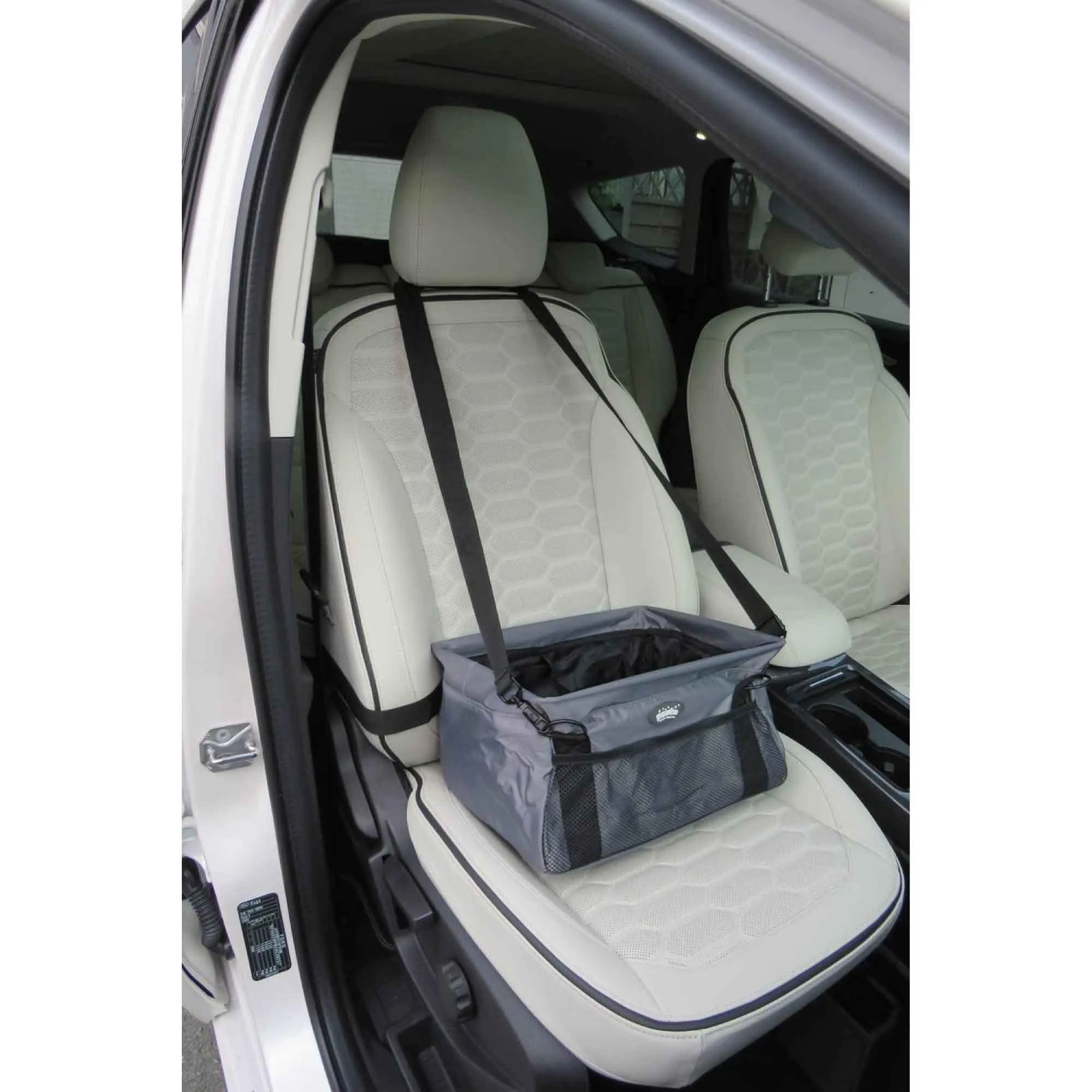 PAWSIE Collapsible&Portable Pet Car Booster Seat  Carrier Basket