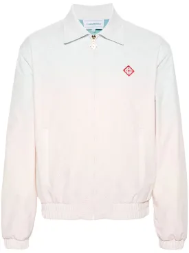 perforated-monogram gradient jacket