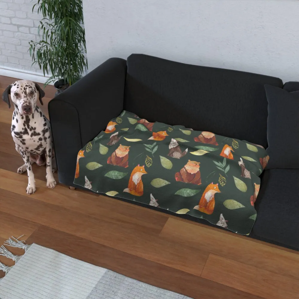 Pet Blanket Throw - Bear.Wolf.Fox