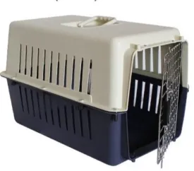 Pet Carrier Cat or Dog Cage Large, 60x40x40cm