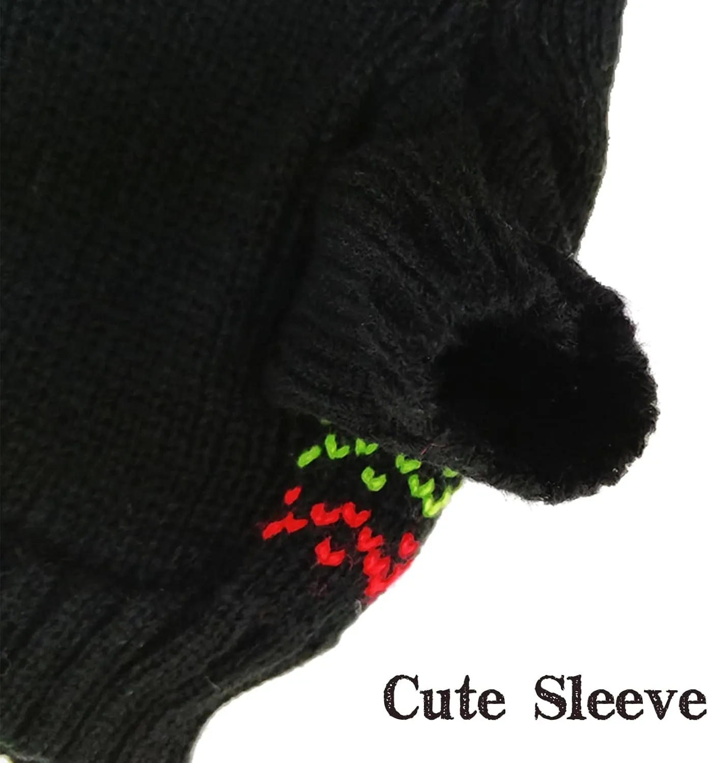 PETCARE Funny Cute Reindeer Dog & Cat Sweaters - Black Ugly Jumper for Small, Medium & Large Dogs - Fall Winter Xmas Costume