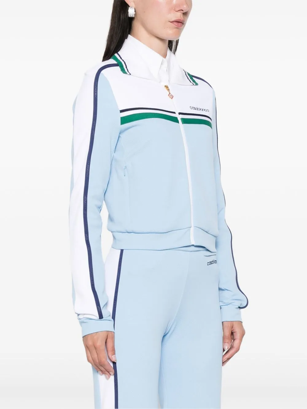 piqué track jacket