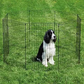Pro Select Sure Ex Pen Pet Exercise Pen, Black 18In