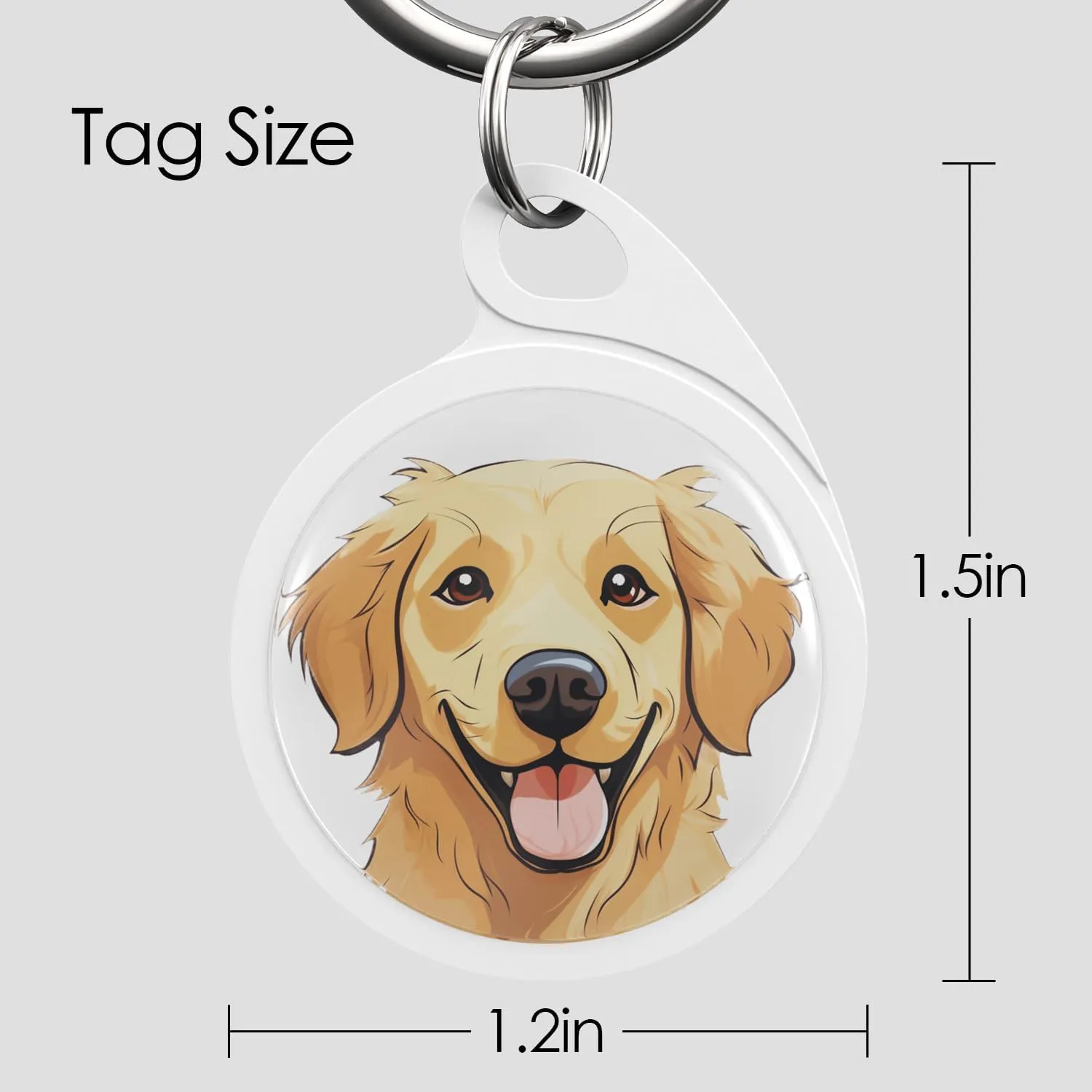 QR Code Dog Tag, Dog Tags Personalized Silent Pet ID Tag Customizable Free Pet Online Profile, English Bulldog
