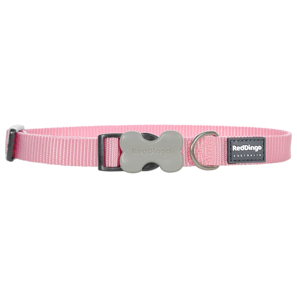 Red Dingo Dog Collar Pink L (25mm x 41-63cm)