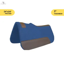 Resistance Pony 24 x 24 Felt Performance Saddle Pad with Wear Leathers 1" Thick