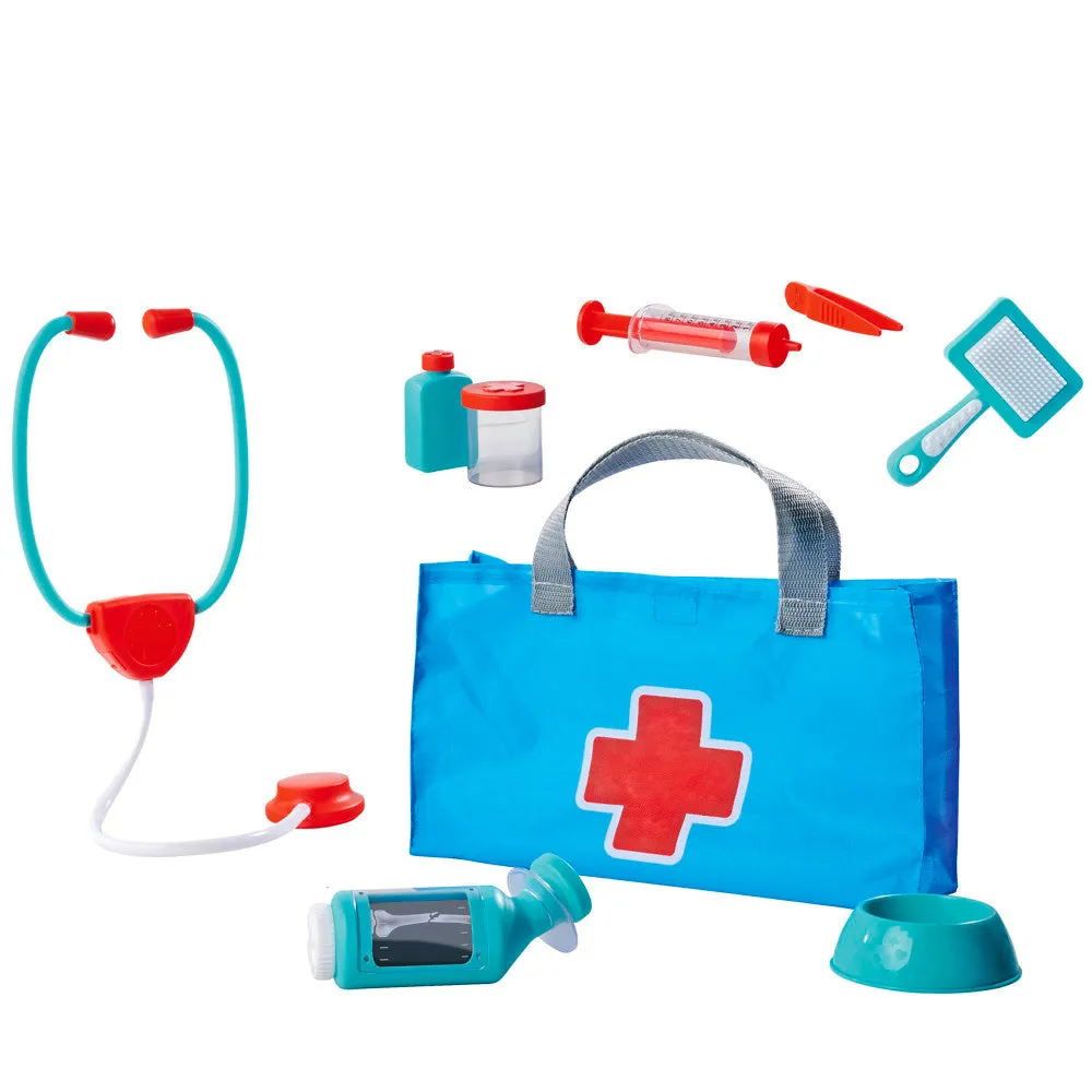 Simba 7-Piece Veterinary & Pet Care Playset - Blue & Red